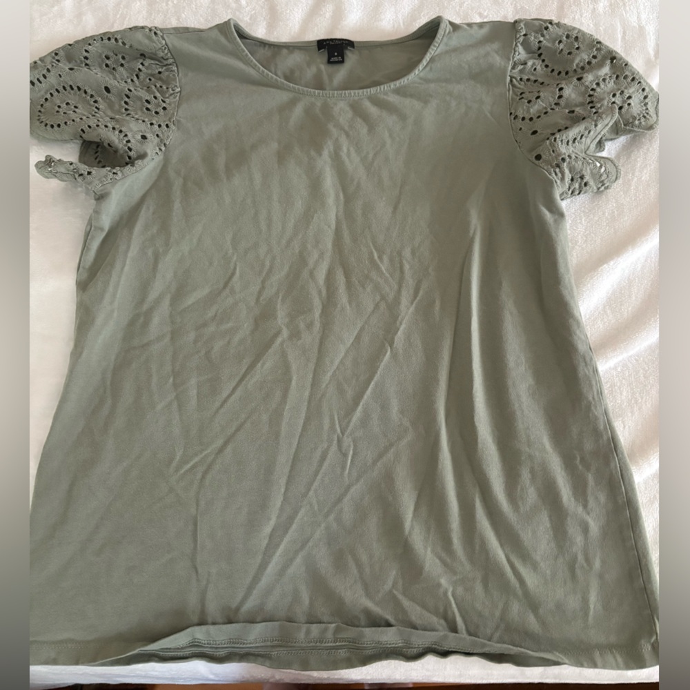 Ann Taylor Factory Green Top- Medium